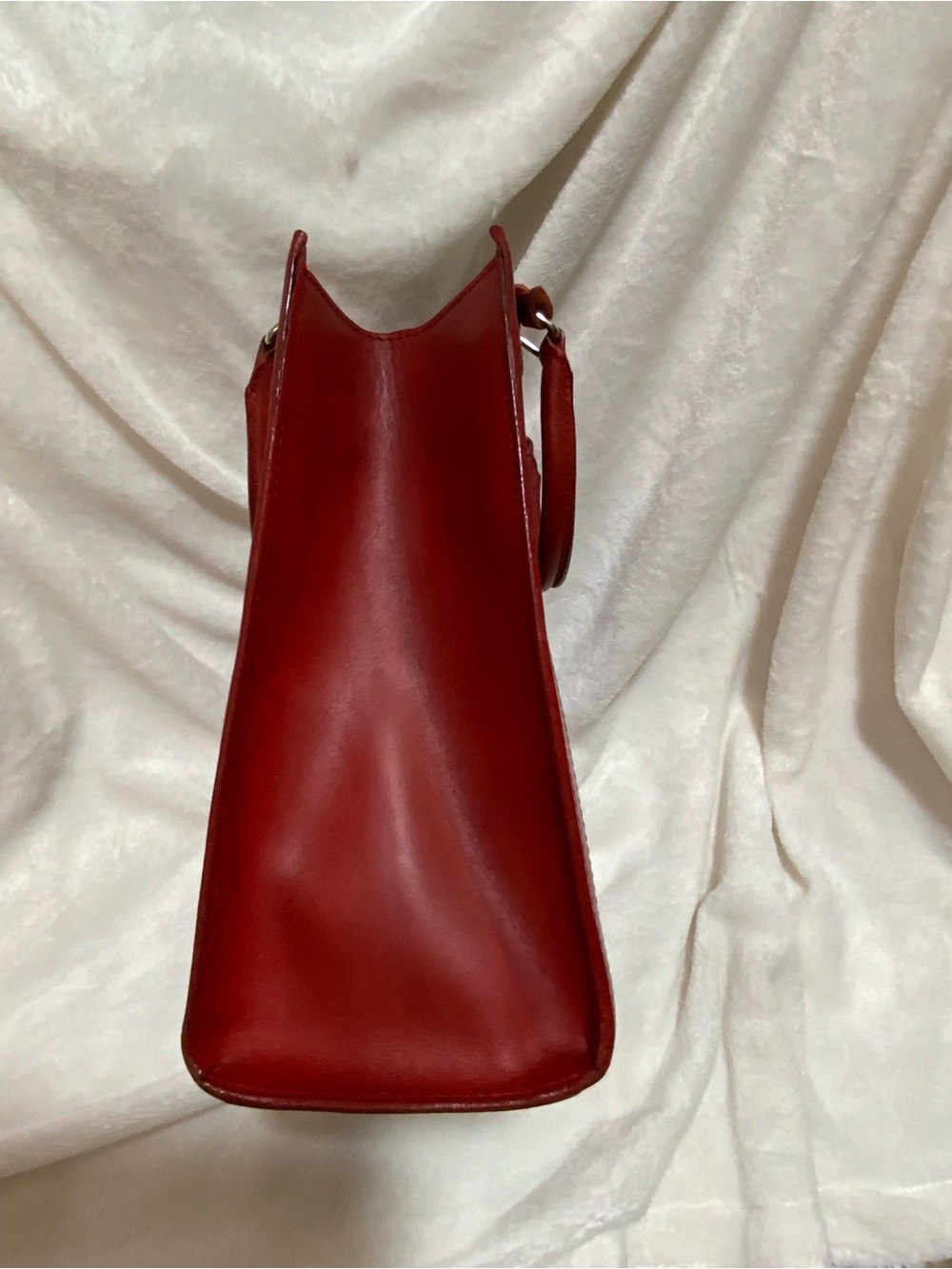 Dooney & Bourke Red Leather Top-Handle Crossbody Bag - Picture 4 of 5